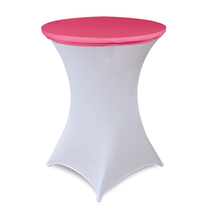 30 Inch Stretch Spandex Table Topper/Cap Fuchsia 
