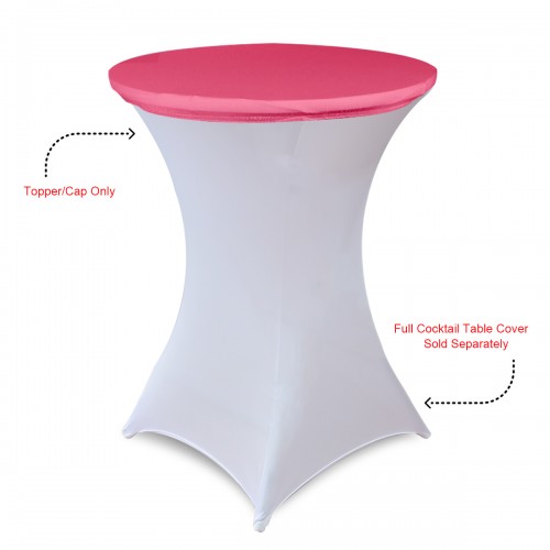 30 Inch Stretch Spandex Table Topper/Cap Fuchsia 