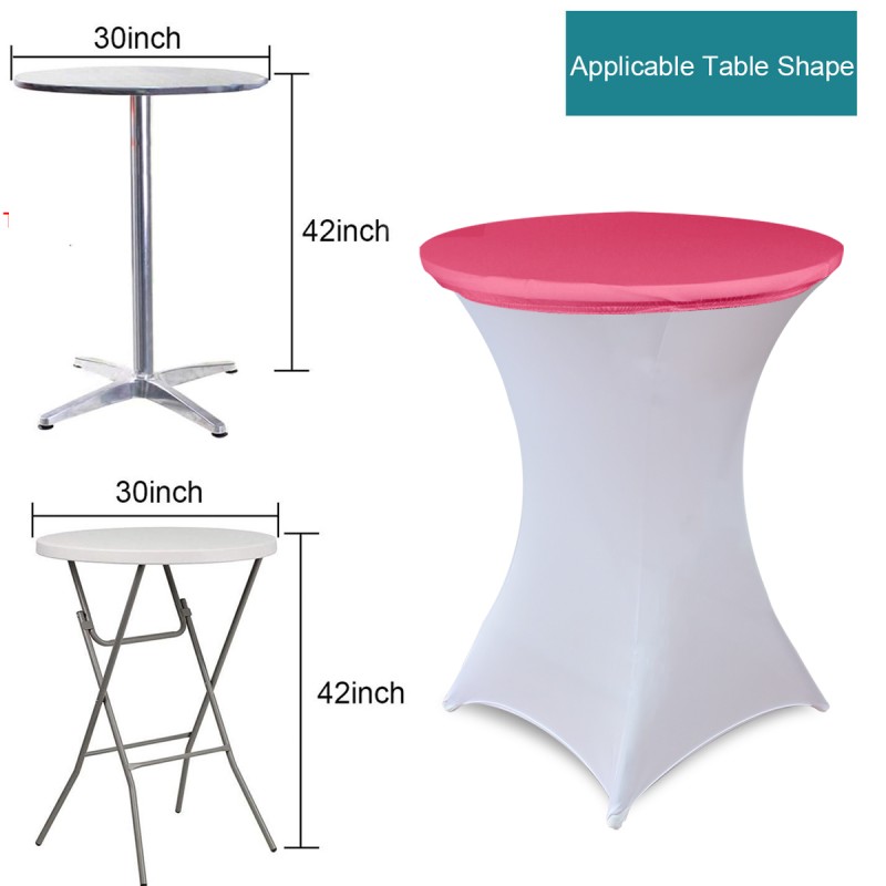 30 Inch Stretch Spandex Table Topper/Cap Fuchsia 