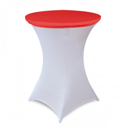 30 Inch Stretch Spandex Table Topper/Cap Red