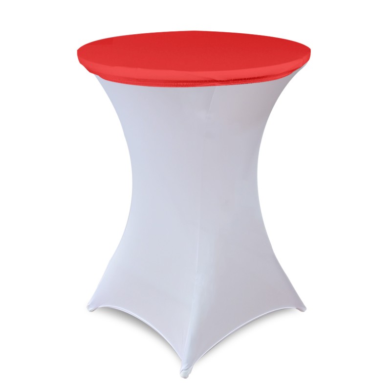 30 Inch Stretch Spandex Table Topper/Cap Red 
