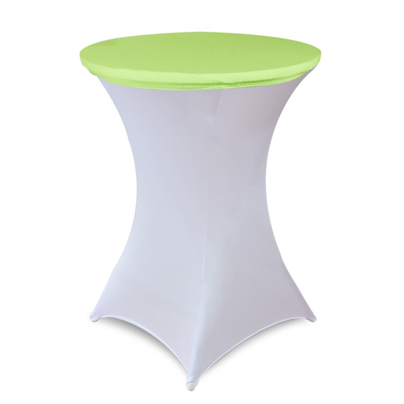 30 Inch Stretch Spandex Table Topper/Cap Light Green 
