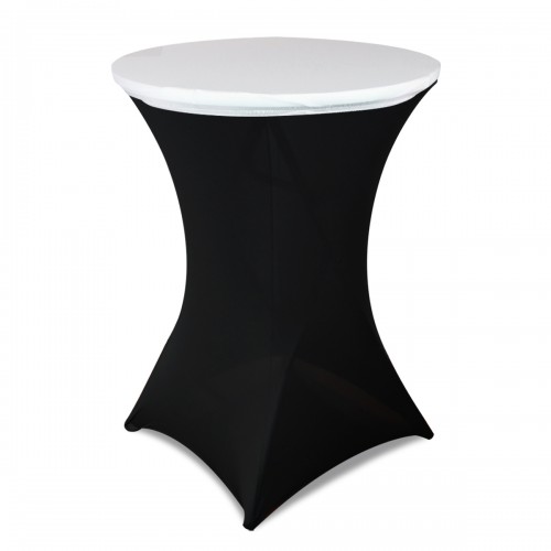 30 Inch Stretch Spandex Table Topper/Cap White