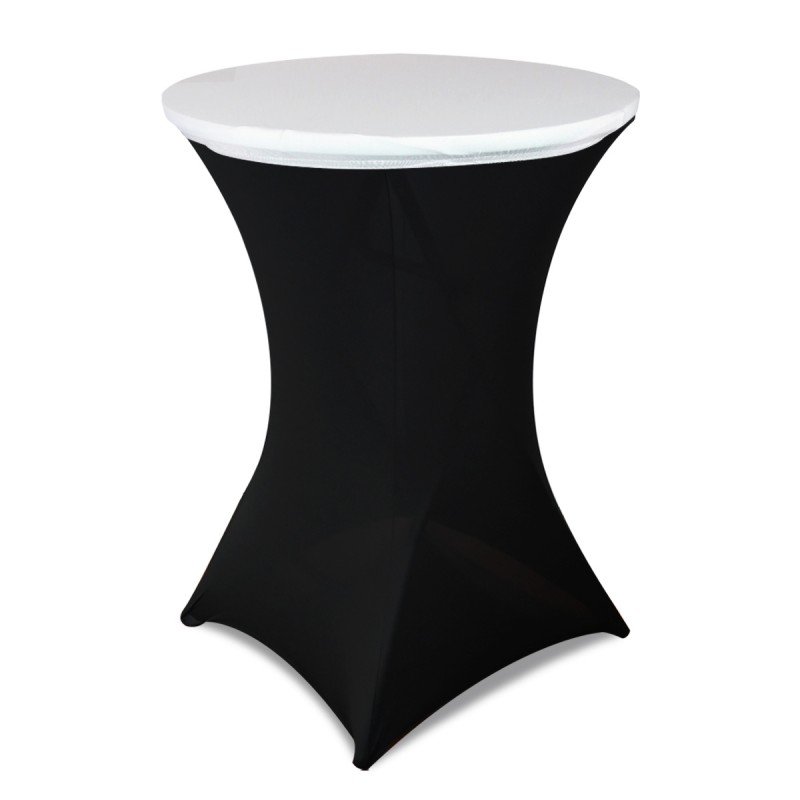 30 Inch Stretch Spandex Table Topper/Cap White 