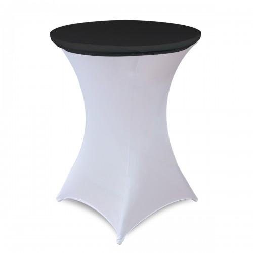30 Inch Stretch Spandex Table Topper/Cap Black