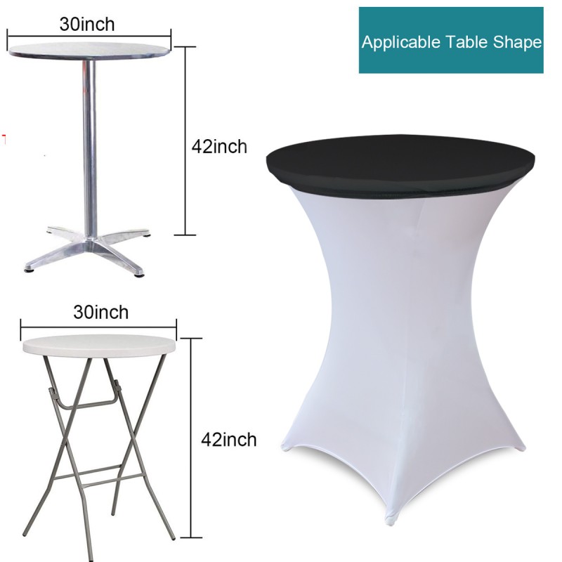 30 Inch Stretch Spandex Table Topper/Cap Chocolate 