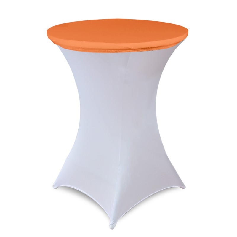 30 Inch Stretch Spandex Table Topper/Cap Orange 