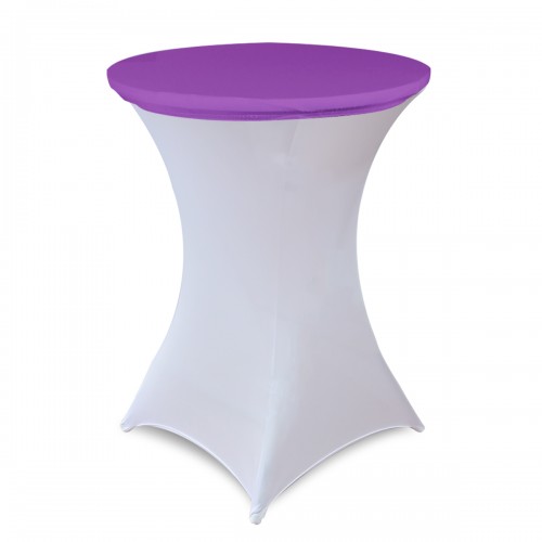 30 Inch Stretch Spandex Table Topper/Cap Purple