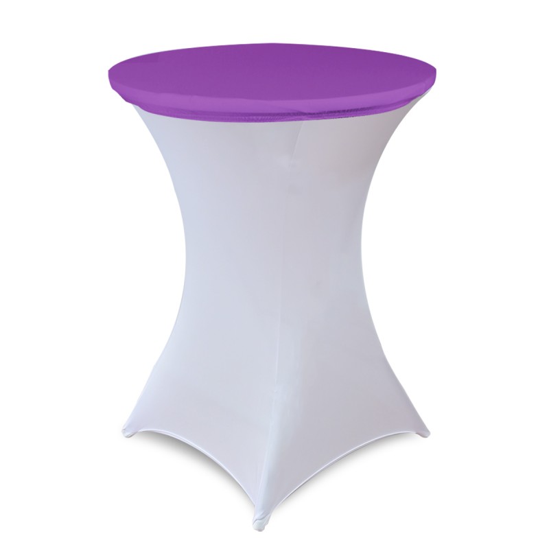 30 Inch Stretch Spandex Table Topper/Cap Purple 