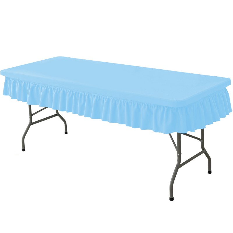 6ft Light Bule Stretch Tablecover 