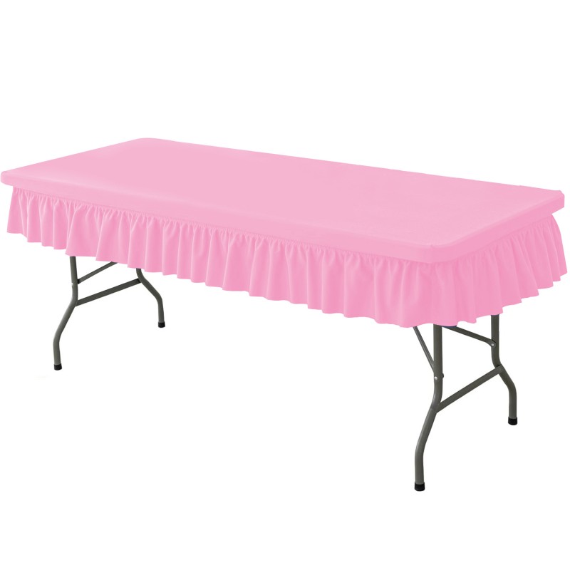 6ft Pink Stretch Tablecover