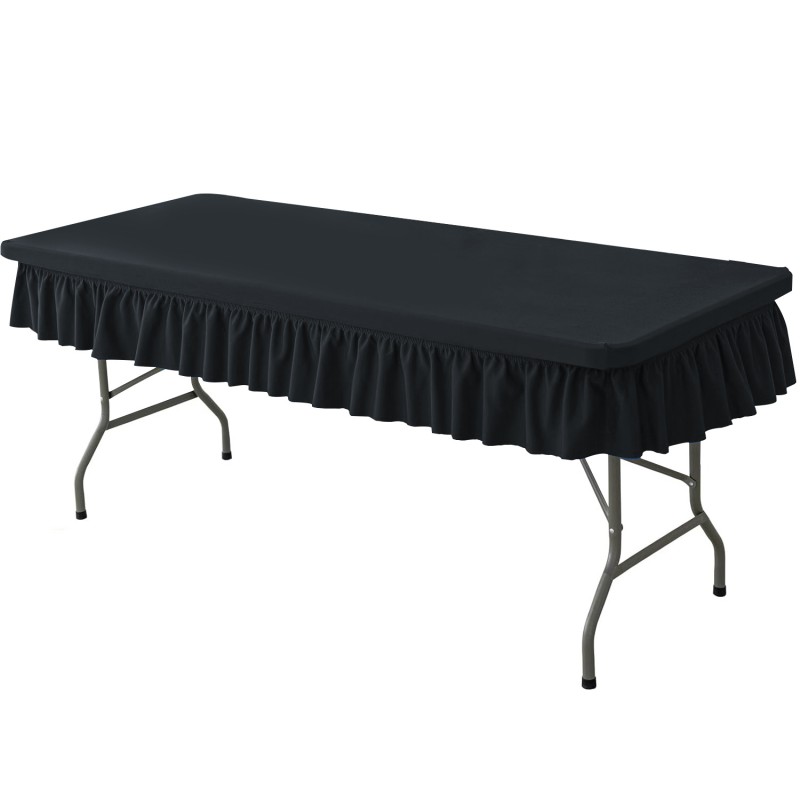 6ft Black Stretch Tablecover 